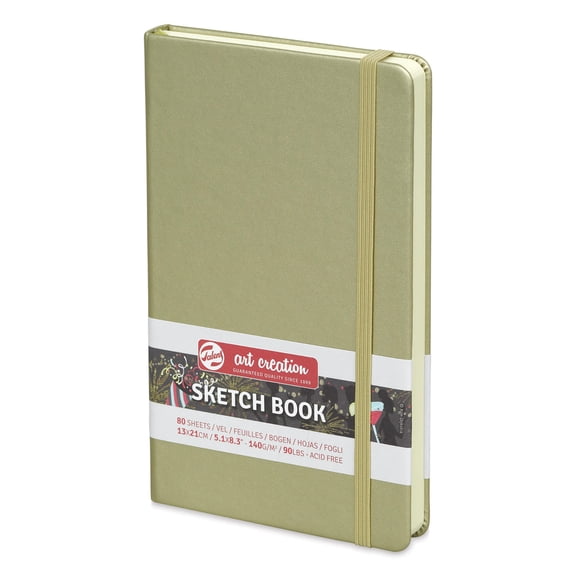 Talens Art Creations Sketchbook - Metallic White Gold, 8.3" x 5.1"