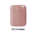 thumbnail image 3 of Tablet Sleeve Bag Laptop Pouch Soft Computer Handbag Notebook Keyboard Storage Zipper Closure Mouse Organizer Business Pink 13.3-14inch, 3 of 6