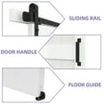 thumbnail image 4 of Uforic 48" x 84" Silding Barn Door,with Hardware Kit Rail,and Handle,Pulleys, White, 4 of 9