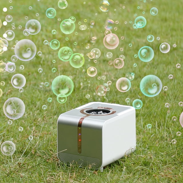 Máquina de burbujas con luces LED, más de 20000 burbujas por minuto para interiores y exteriores