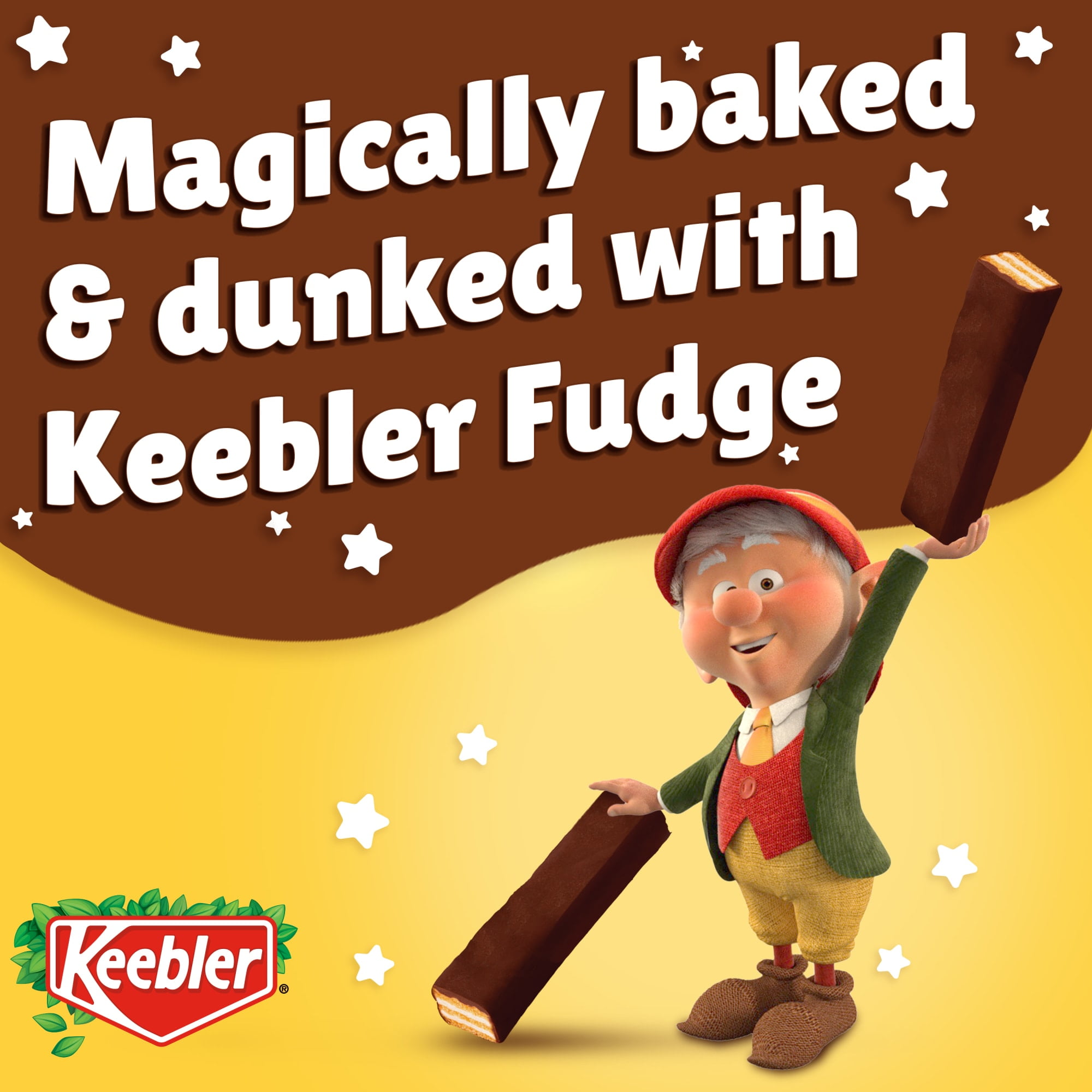 Keebler Fudge Sticks, Creme Wafer Dunked in Keebler Fudge, 8.5 oz