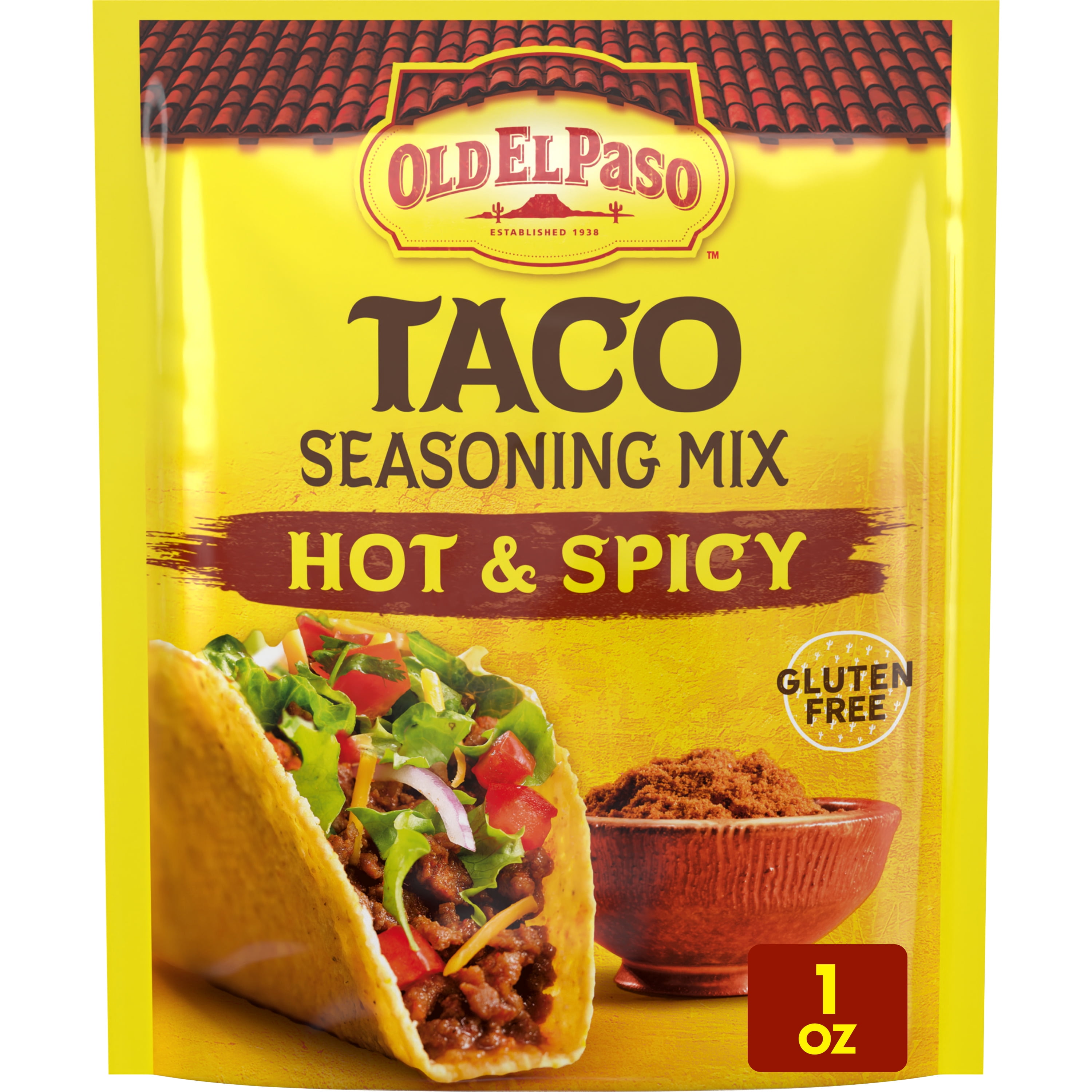 Old El Paso Hot & Spicy Taco Seasoning, 1 oz.
