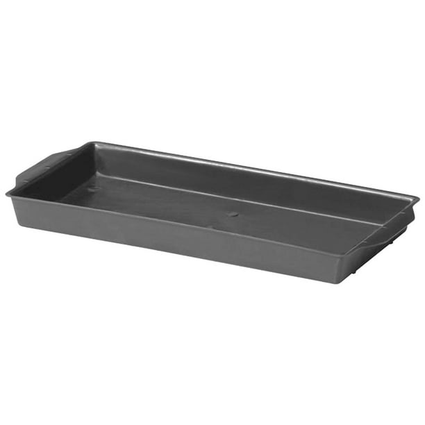 Black Plastic Rectangular Tray