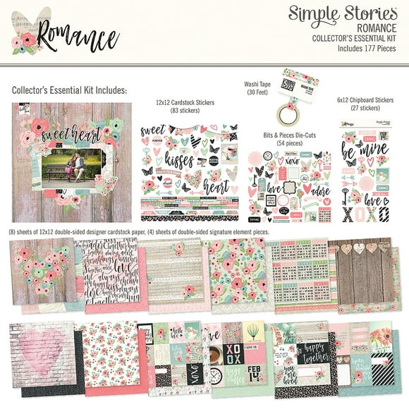 Simple Stories Collector's Essential Kit-Romance