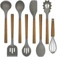 thumbnail image 1 of Juego de utensilios de cocina Umite Chef de 8 piezas con mango de madera de acacia, 1 of 7