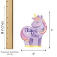 thumbnail image 5 of Big Dot of Happiness Unicorn Thank You Cards with Envelopes, Flat Rainbow Unicorn Birthday Party Blank Thank You Note Cards for Girls - Set of 12, 5 of 6