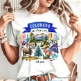 thumbnail image 2 of Artistic Colorado State Themes and Landmarks T-Shirt, Tee for History and Travel Lovers, 2 of 6