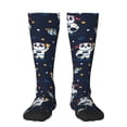 thumbnail image 2 of Lsque Panda Astronaut Printed Crew Socks Men's Women's LightWeight Thin Casual Calf Socks ,Knee High Socks,Cotton Socks, 2 of 9