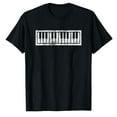 thumbnail image 1 of AALJY Piano Keyboard Musical Musician Pianist Gift,quality polyester T-shirt, 1 of 5