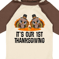 thumbnail image 4 of Inktastic Twins First Thanksgiving Turkey Boys or Girls Long Sleeve Baby Bodysuit, 4 of 5