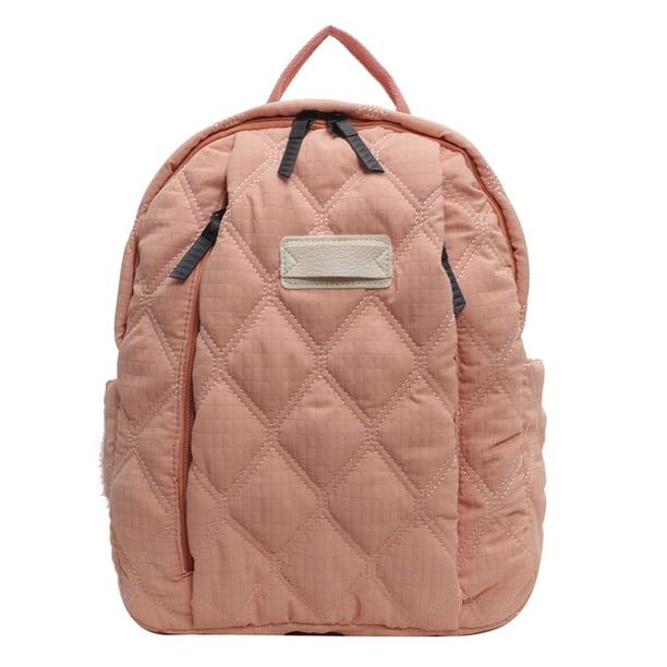 Mochila Acolchada Algodón para Mujer Bolso Con Gran Capacidad