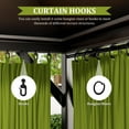 thumbnail image 4 of Pakunoda 13' X 6.5' Gazebo Universal Replacement Privacy 4-Panel Curtains, Waterproof Outdoor Curtains Grass Green Sidewall with Zipper for Patio Garden Backyard 12' X 14' Gazebo, Curtain Only, 4 of 8