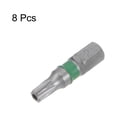 thumbnail image 3 of Uds T25 Torx Hexagonal Destornillador 1/4" Hexagonal Vástago 1" Longitud S2 Acero Magnético Potencia Perforadora Brocas, 3 of 6