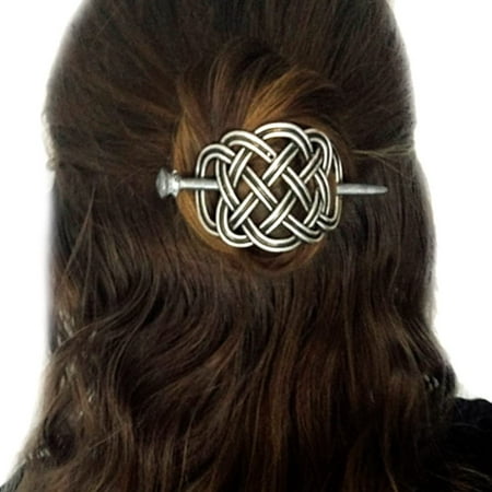 Viking Celtic Hair Clips Hairpins- Viking Hair Accessories Celtic Knot Hair  Pins Antique Silver Hair Sticks Irish Hair Decor Accessories for Long Hair  Jewelry Braids Hair Slide Clip with Stick | Walmart