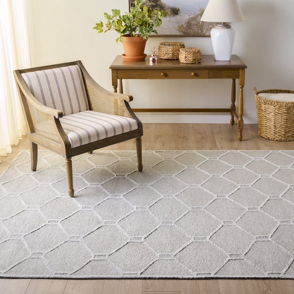 Safavieh Martha Stewart Piazza Area Rug, Bedford Gray, 6' x 9'