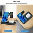 thumbnail image 5 of EEEkit Wireless Charging Station, Foldable 3 in 1 Fast Wireless Charger Fit for Samsung Galaxy, iPhone 13 12 11 Pro/Max/XR/XS/X, Apple Watch 5 4 3, AirPods 1/2/Pro, More Qi-enabled Devices, 5 of 9