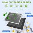 thumbnail image 2 of 97007696 Range Hood Filter, 10.5 x 8.75 Inch 41F, 97005687 Aluminum Grease Mesh Charcoal Carbon Combo Hood Filter Replacement for Broan Nutone Range Hood, Filters for Ductless Stove & Hood Vent (1 PK), 2 of 6