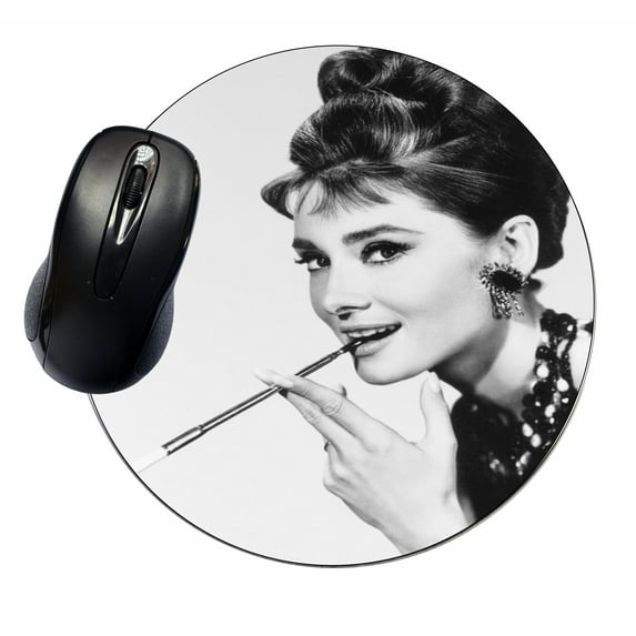 Mouse Mat Pad Mousepad Cute Desk Round Circle Mousemat British Celebrity Actress