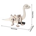 thumbnail image 3 of Wooden Tech Brachiosaurus Animatronic Dinosaur Interactive Stuffed Animal With Realistic Sounds Gentle Movements Educational Toy For Children, 3 of 7