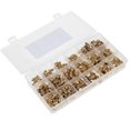 thumbnail image 1 of Straight and 90 Degree and 45 Degree Copper Zerk Grease Nipple Fittings Assortment Kit Metric M6 M8 M10 165Pcs, 1 of 3