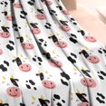 thumbnail image 3 of White Cow Dot Pattern Blanket,Comfortable Soft Lamb Wool Throw Blanket,All Season,Warm Lightweight Blankets for Sofa Bed Couch Living Room Chair,30"x40", 3 of 4