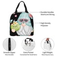 thumbnail image 3 of KLL Summer Gnome,Cute Gnome Print Insulated Lunch Bag Women, Reusable Cute Tote Lunch Box for Adult & Men, Leakproof Cooler Lunch Bags for Work Office Travel Picnic, 3 of 5