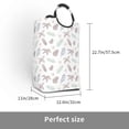 thumbnail image 3 of LNWH Vintage Christmas Holly Graffiti Pattern Laundry Basket, 50L Large Capacity Foldable Laundry Hamper, 3 of 6