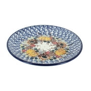 Blue Rose Polish Pottery Harvest Bounty Dessert Plate