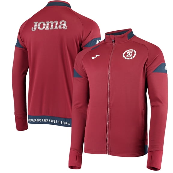 Cruz Azul Training Raglan Full-Zip Jacket - Burgundy