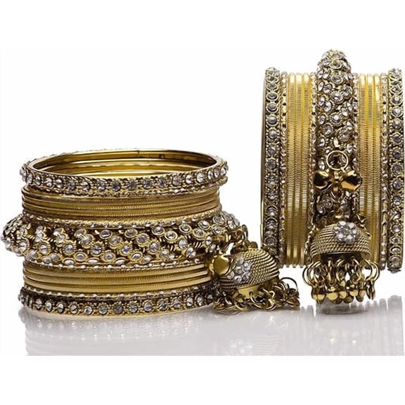 Indian Ethnic Partywear Handmade Bangles – Elegant Jewelry for Women, Perfect for Weddings, Festivals, and Everyday Wear (2.10)