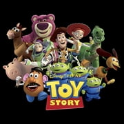 Mens Toy Story Character Logo Scene Graphic T-Shirt - Classic Fit, Comfortable Cotton,