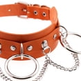 thumbnail image 2 of Minnieouse Harajuku Chocker Sexy Lock Key Remaches Black Goth Punk Chokers Gothic Gargantilla Collar para mujeres Hip Hop Cosplay Ropa, zapatos y accesorios Miscelánea naranja Minnieouse PS11274-06, 2 of 6