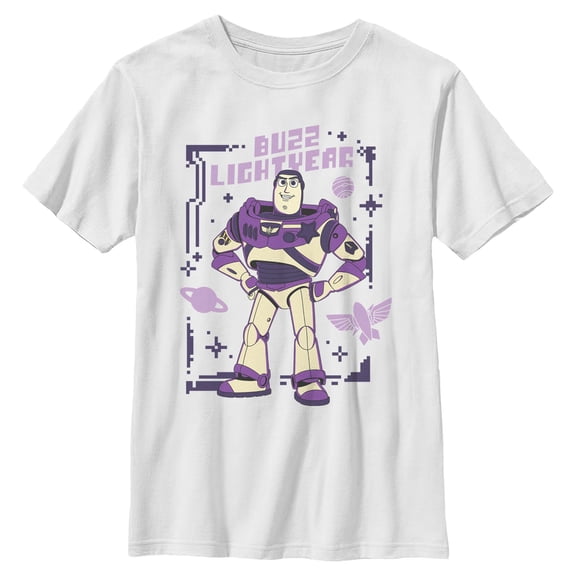 Boys Toy Story 5 Purple Buzz Frame T Shirt
