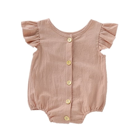 

Farrubbyine8 Infants Baby Girls Romper Bodysuit Jumpsuit Summer Outfits Clothes