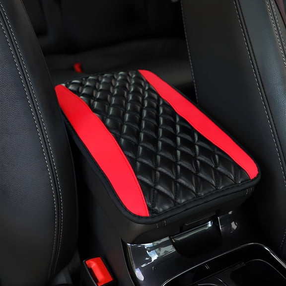 LADYGYM Universal Leather Car Center Console Armrest Cover,Non-Slip Waterproof