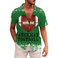 thumbnail image 1 of Playeras Y Camisas Para Hombre Camiseta de regalo deportiva para al fútbol americano para hombre, camiseta de Rugby Retro deportiva para jugador de Rugby Vintage (Green, XL), 1 of 3
