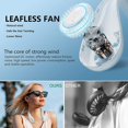 thumbnail image 3 of natural white El ventilador de cuello portátil de diseño popular de auriculares, el ventilador de cuello sin hojas perfecto para ventilador personal, con funciones, ultrasilencios, 3 of 5