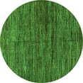 thumbnail image 1 of Ahgly Company Indoor Round Oriental Green Modern Area Rugs, 6' Round, 1 of 4