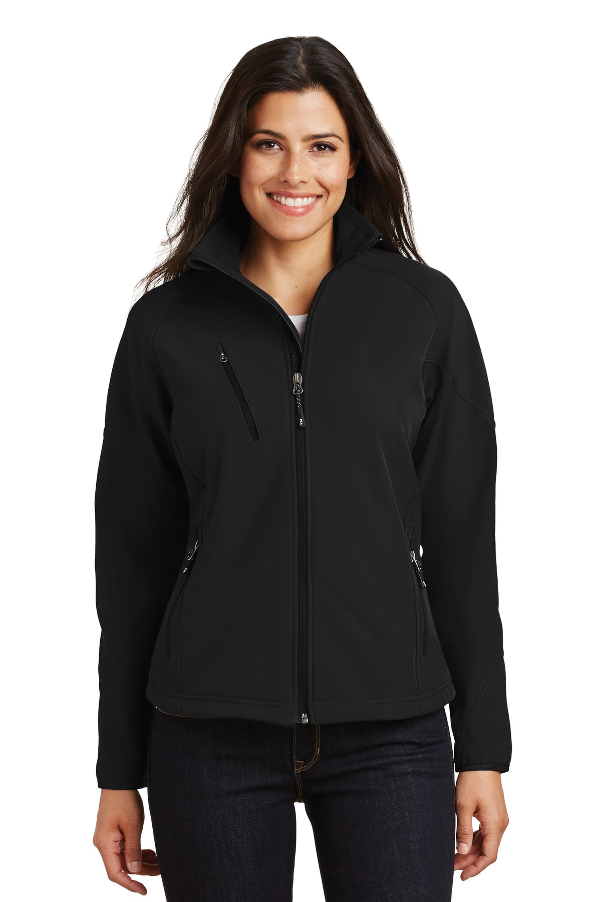 Port Authority Women's Textured Soft Shell Jacket - L705 - Walmart.com