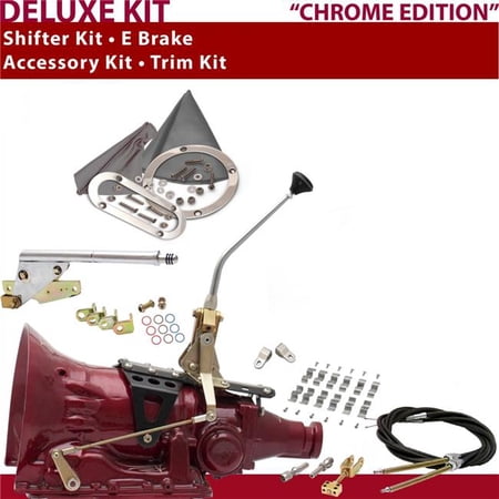 American Shifter 4L80E Shifter Kit 10 in. E Brake Cable Clamp Clevis Trim Kit for D7ACD