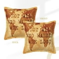 thumbnail image 3 of Bingfone Decorative Pillow Covers 18"X18" Not All Those Who Wander Are Lost2 Couch Pillow Cases Modern Farmhouse Covers For Couch Sofa Bed, 3 of 9
