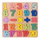 thumbnail image 2 of Rompecabezas Digital de madera para niños tablero de aprendizaje con letras Ehuebsd y números 20x20cm, 2 of 3