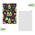 thumbnail image 2 of Kdxio Avocado Love Pattern Golf Towel (24" X 16") with Carabiner Clip - The Convenient Golf Cleaning Towel, 2 of 8