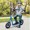 thumbnail image 5 of HOMCOM Adjustable Height Kick Scooter for Kids 5-12  Non-Slip Footplate  Big Wheels  Rear Brake  Blue, 5 of 6