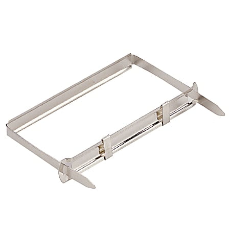 Open Box OFFICE DEPOT BRAND PAPER FASTENER SETS 2" BASE 2 3/4" PRONGS, BOX OF 50 - SILVER