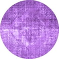 thumbnail image 1 of Ahgly Company Indoor Round Persian Purple Traditional Area Rugs, 3' Round, 1 of 4