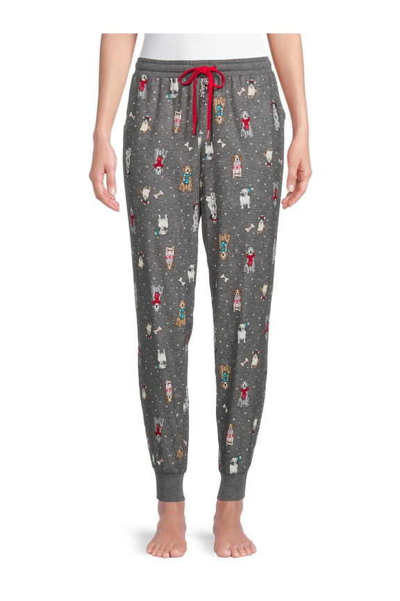 Women's Dogs Flannel Joggers