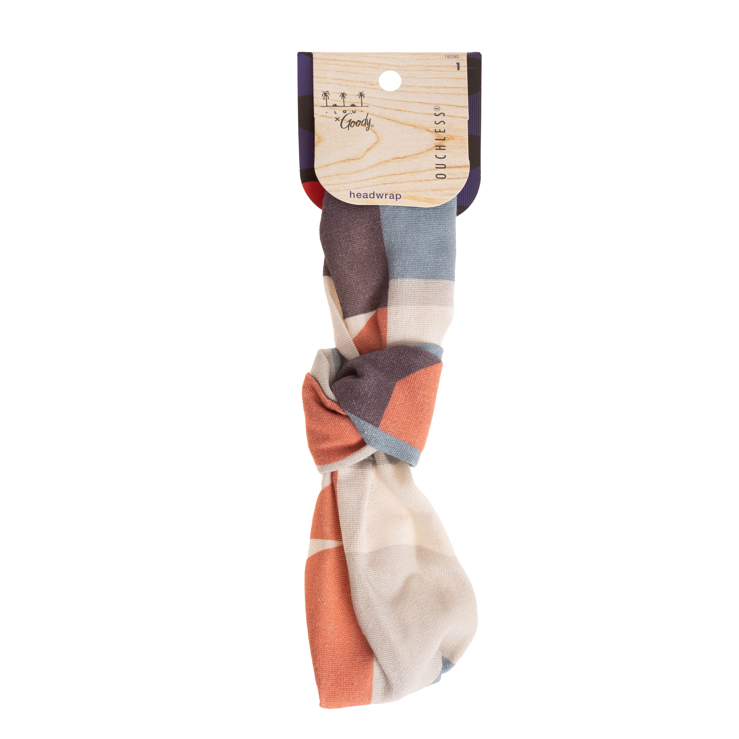 Goody Tru X Hola Lou Collab Ouchless Colorblock Knotted Headwrap, 1 CT