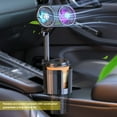 Yguping 12V/24V 2 in 1 Portable Vehicle Cooling Fan with Light with Cup