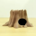 thumbnail image 3 of Clever Contraption Tree Stump Pet Hide – Terrarium Habitat Decor for Hamsters, Reptiles, and Aquarium Enclosures, 3 of 9